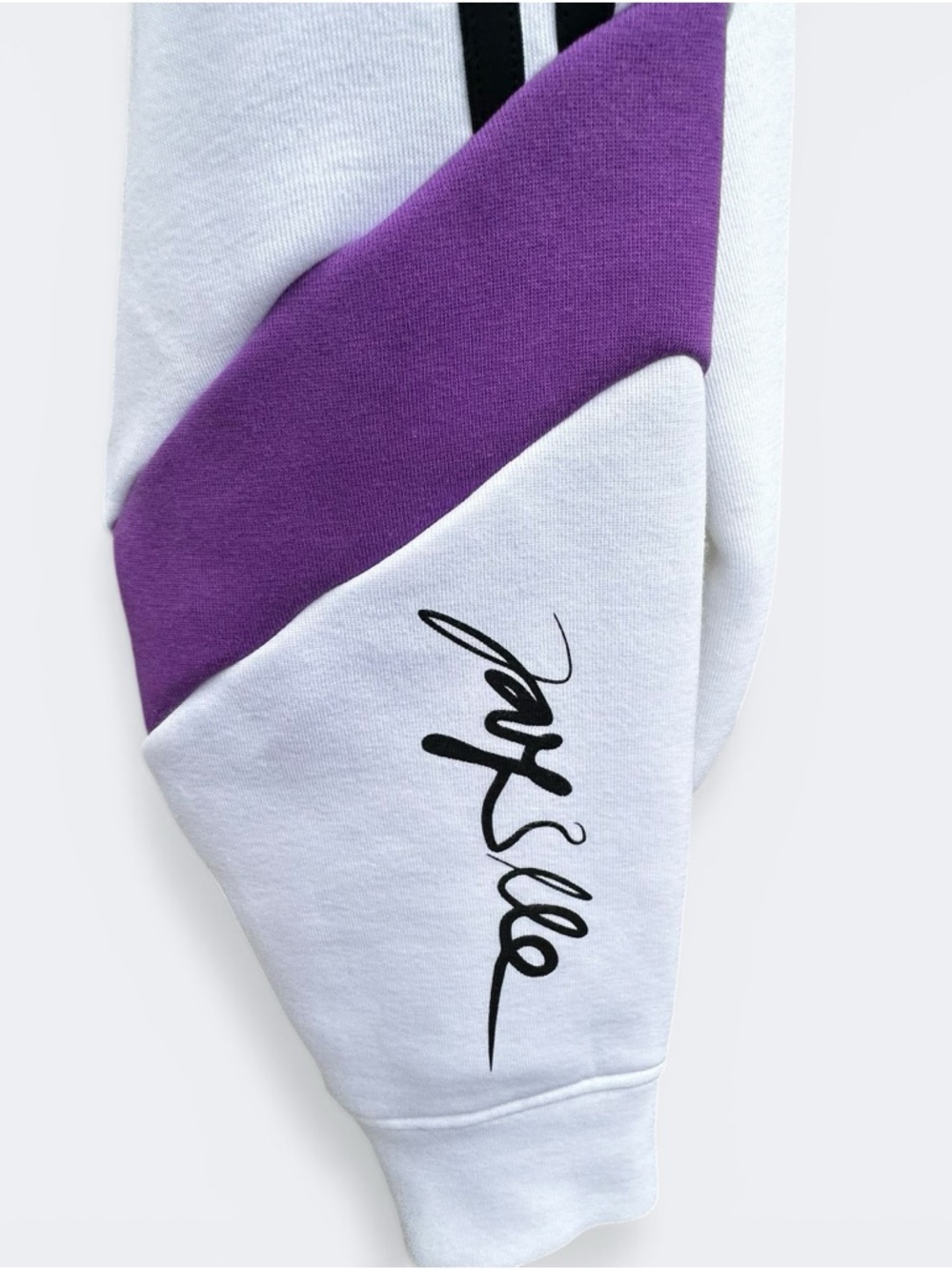 NWOT adidas x JAY3LLE Knit Golf Full Zip Hoodie White Purple Johan Lindeberg L - Picture 6 of 14